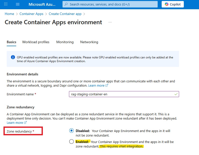 Container App basics