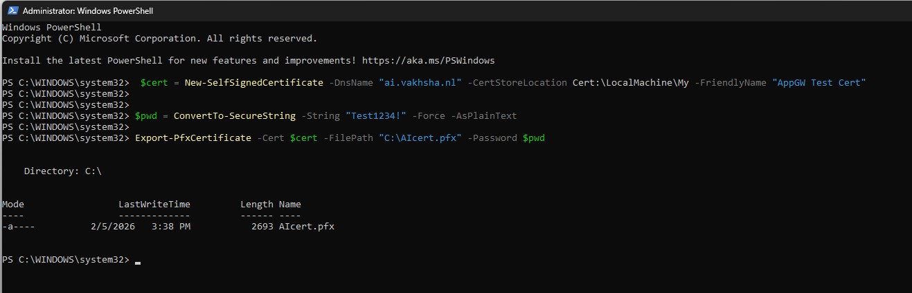 Frontends configuration