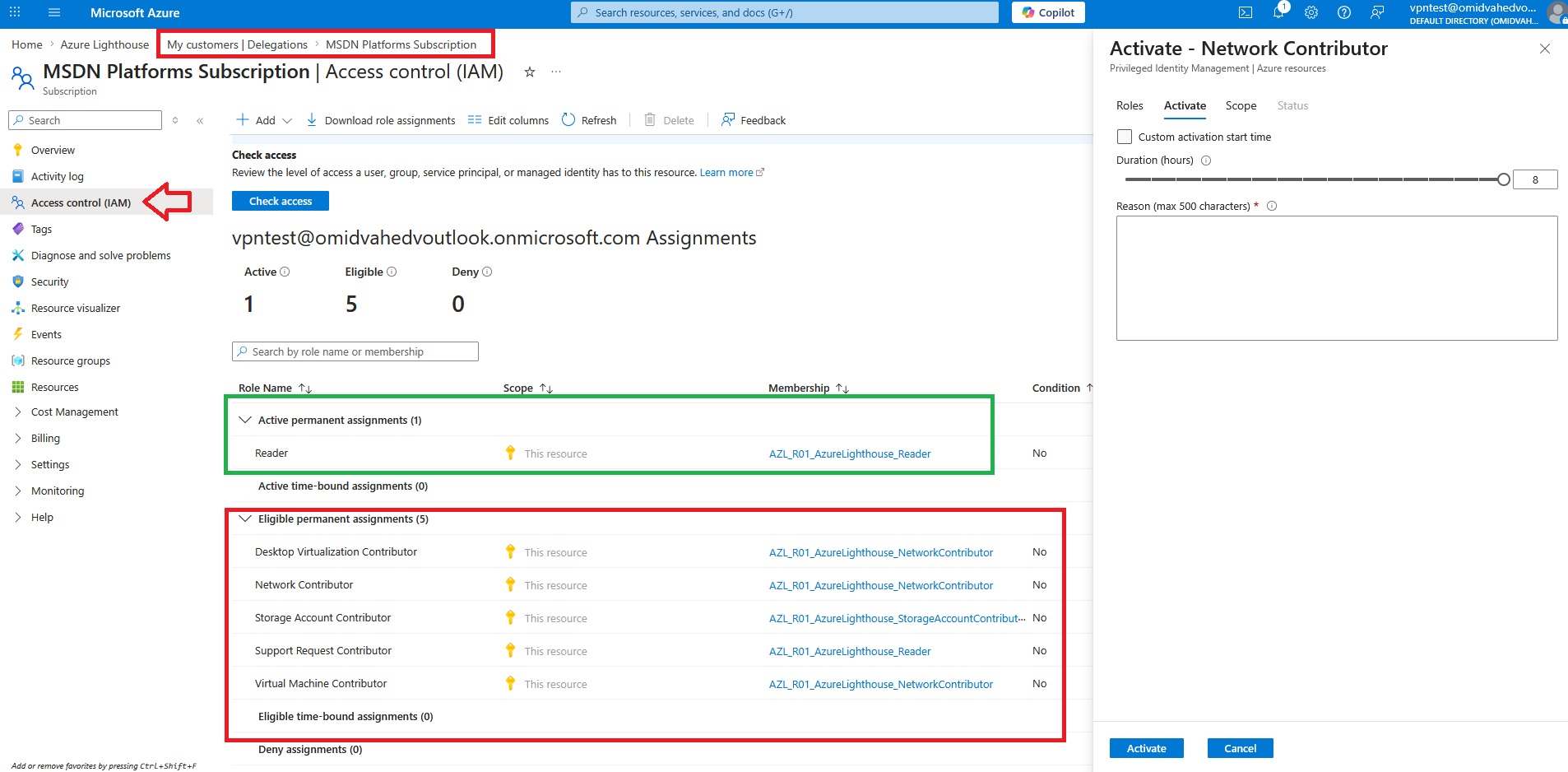 Eligible permanent assignments