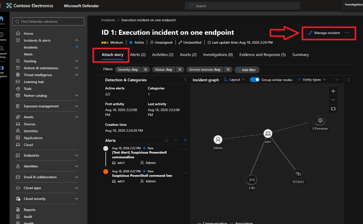 Incident classification and simulation tagging