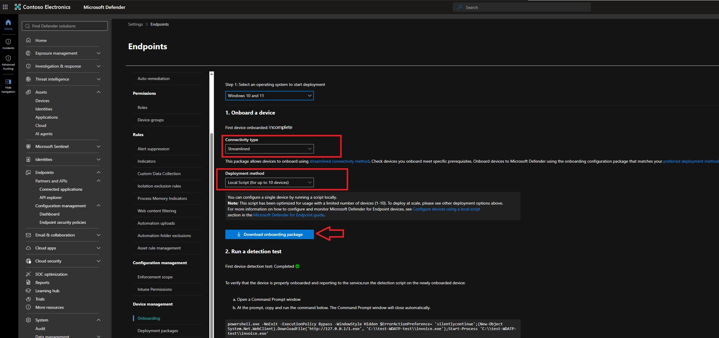 Local Script onboarding method for Windows 10 and 11
